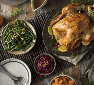 homemade thanksgiving turkey dinner