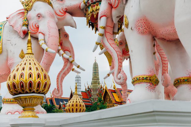 Elephant Monument and Grand Palace Bangkok Palace @ermakova