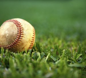 baseball on ground