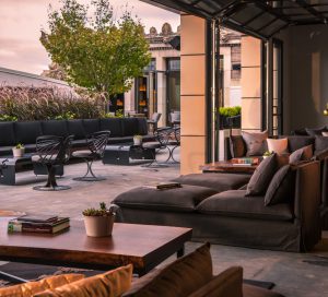 beautiful outdoor lounge at stratus lounge