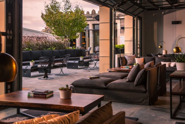 beautiful outdoor lounge at stratus lounge